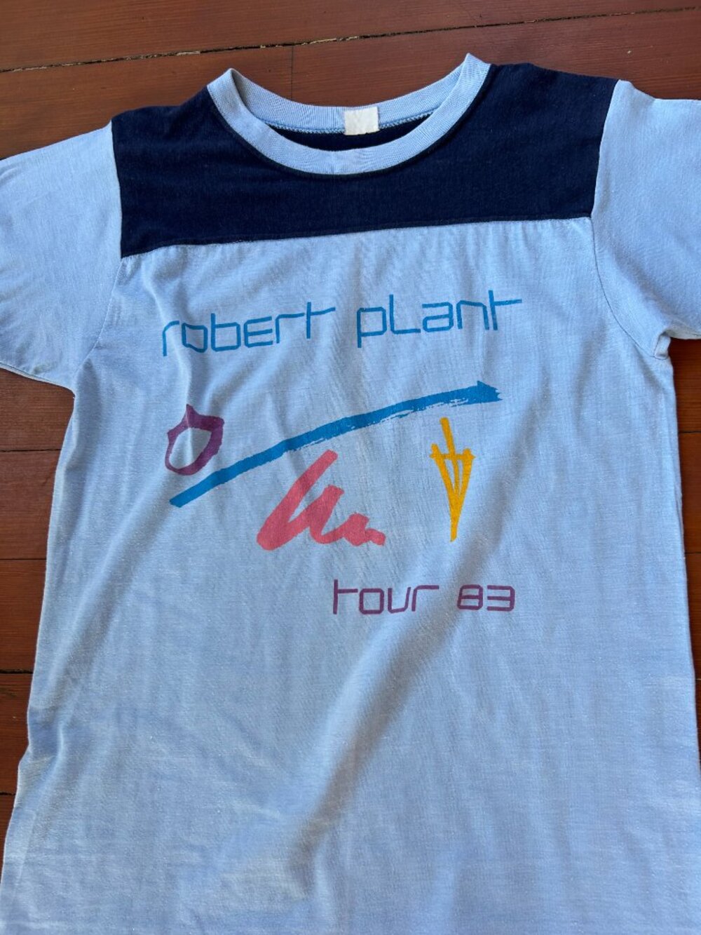 Original Vintage Robert Plant Tour 83 T-Shirt | Concert Tee | Led Zeppelin Solo